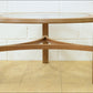 Vintage coffee table teak Nathan glass top mid century danish design