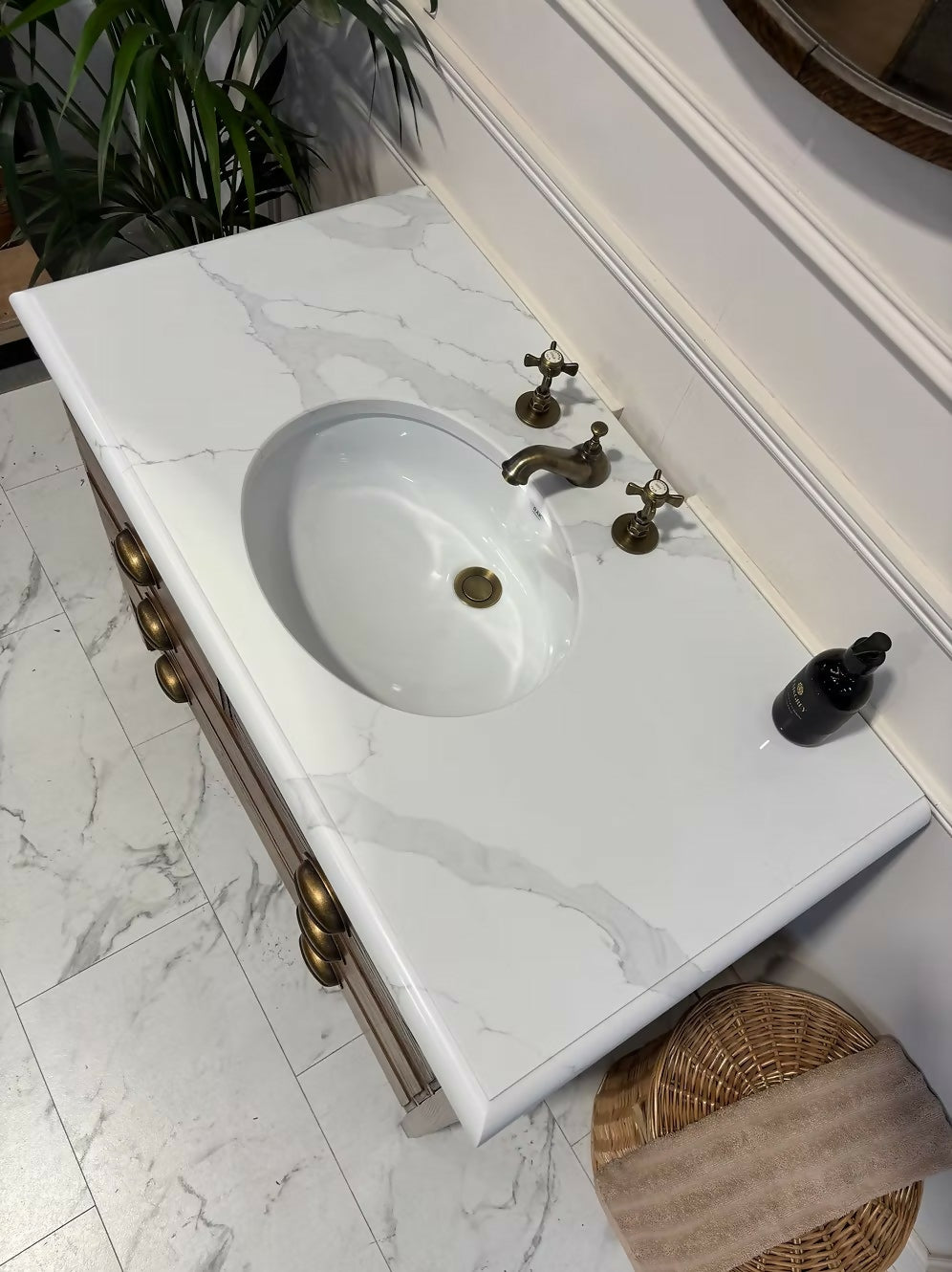Width 106cm - Vintage Vanity Unit With Tap - Available