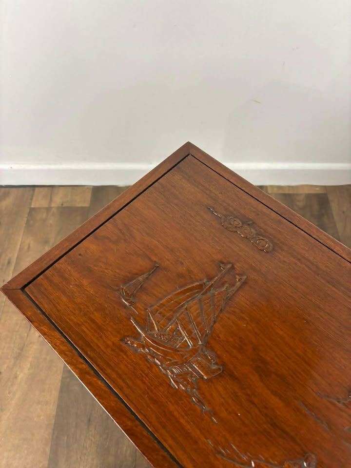 Oriental Style Camphor Wood Sewing Chest