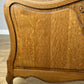 Bed Vintage French Louis XVI Double Bed Frame Oak Carved Headboard LOT 6459