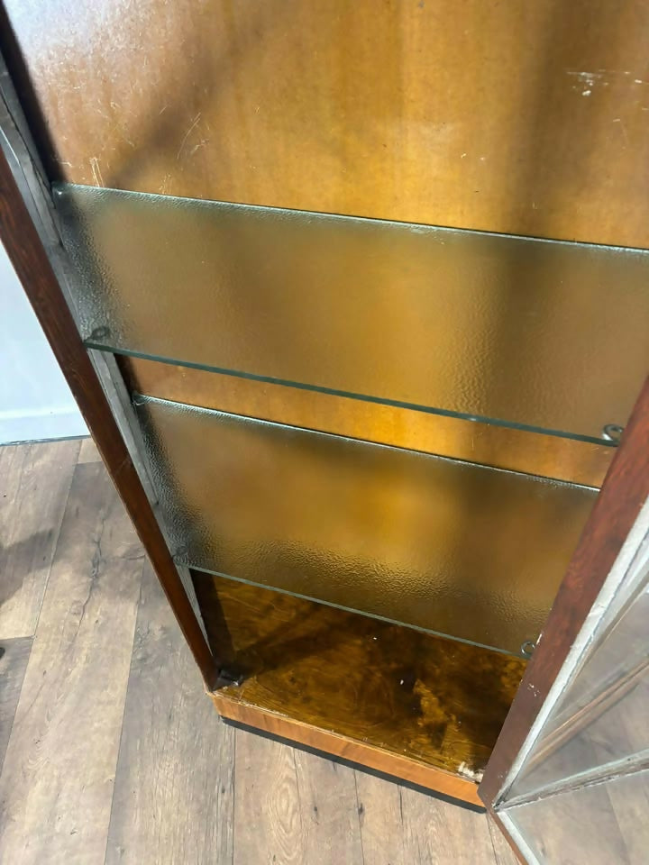 Art Deco Oak 1930s Display Cabinet