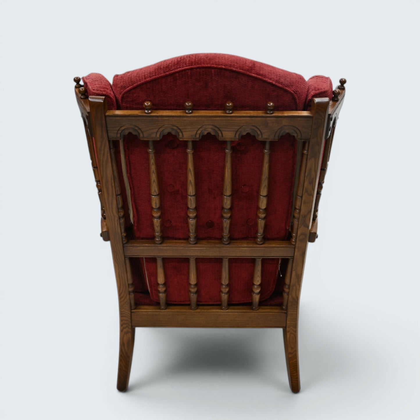 Ercol Cloister Wing Back Easy Fireside Armchair Red Golden Dawn *FREE Delivery