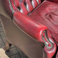 Red Leather Chesterfield Buttoned Back Armchair