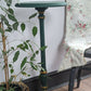 Green upcycled vintage plant stand