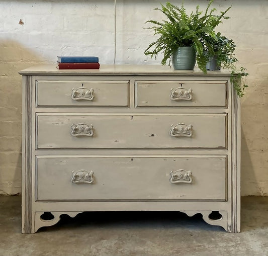 Chest of Drawers Beige Edwardian