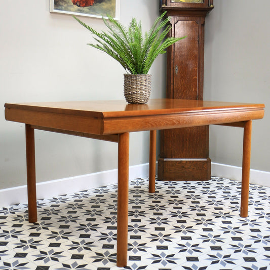 Teak Mid Century Dining Table by White and Newton Extending