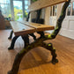 Heavy Cast Iron and Oak Garden Bench