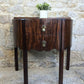 Georgian Mahogany Demi Lune Console Side Table with Drawers