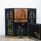 Art deco cocktail cabinet black and gold-MADE TO ORDER