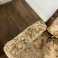 Pair of Victorian Carved Walnut Upholstered Library Armchairs