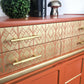 Midcentury modern nathan sideboard, orange cabinet, cocktail cabinet, media unit, retro cabinet, teak furniture, mcm