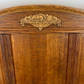 Bed Antique French Style Oak Double Bed Frame Carved Headboard LOT 2293