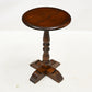 Old Charm Wine/Side Table Pedestal Tudor Brown Model 2217 FREE Delivery. SBR10692/1007E