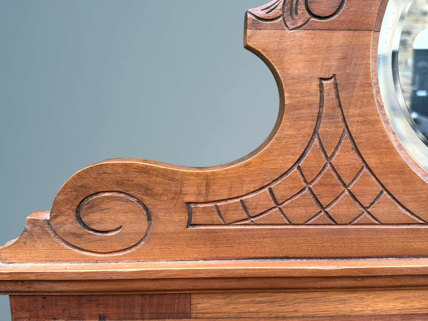 Edwardian Walnut Marble Top Washstand