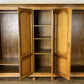 Wardrobe Vintage French Style Oak Five Door Mirrored Carved Armoire LOT 6517