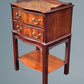A Figured Mahogany Serpentine Chest of Drawers / Bedside Chest