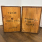 Pair of Vintage Kenyan Tea Export Crates / Wooden Boxes