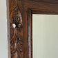 Antique French Oak Wall Mirror with Carved Frame Wall Decor 197cm LOT 4352