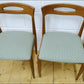 vintage dining chairs Johanes Andersen for Uldum Mobelfabrik teak mid century made in Denmark
