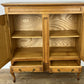 Cabinet Vintage French Louis XIV Style Sideboard Oak Carved Cupboard LOT 6268