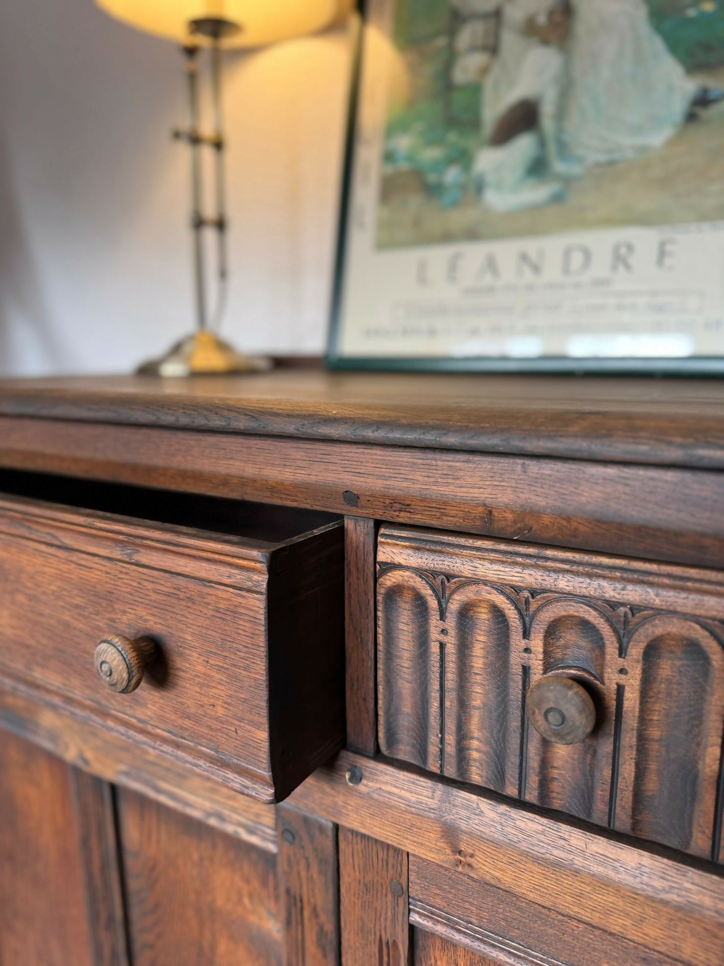 Ercol Colonial Solid Elm Sideboard