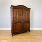 Wardrobe Antique French Louis XVI Style Oak Two Door Carved Armoire LOT 6465