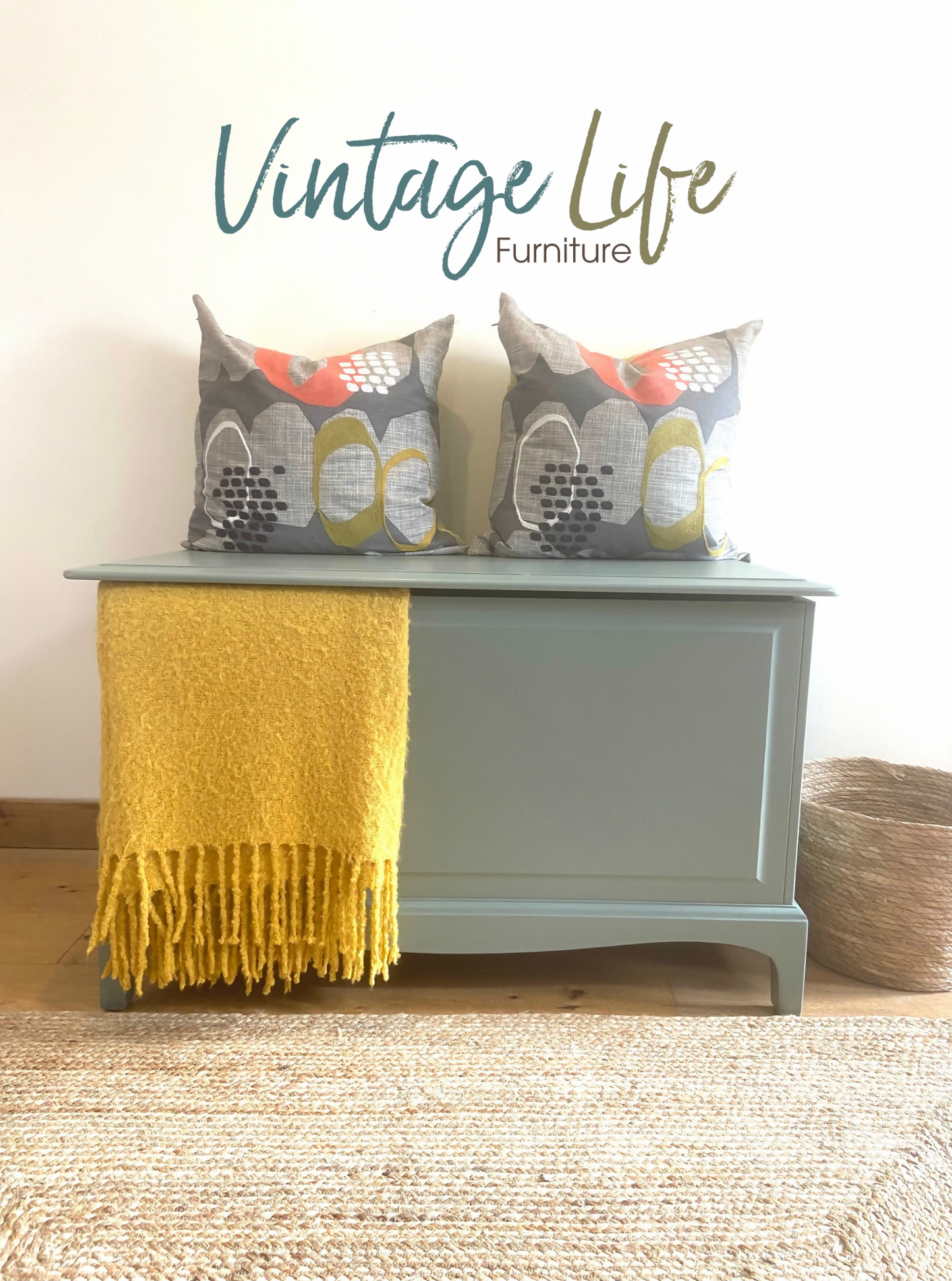 Stag green blanket box