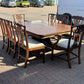Antique Mahogany Dining Table & 8 Chairs.