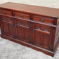 A WOOD BROTHERS OLD CHARM TUDOR BROWN CARVED OAK SIDEBOARD / DRESSER BASE / CUPBOARD / CABINET.