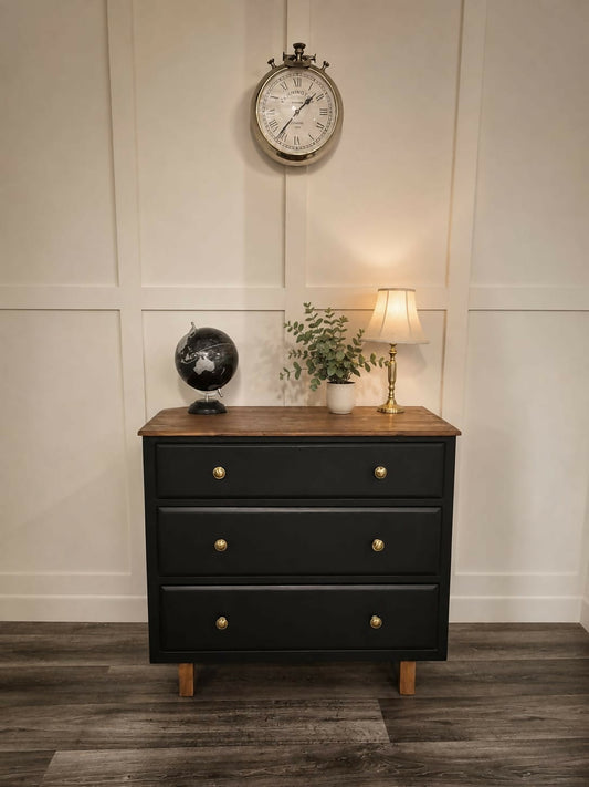 Small Antique Pine Chest of Drawers