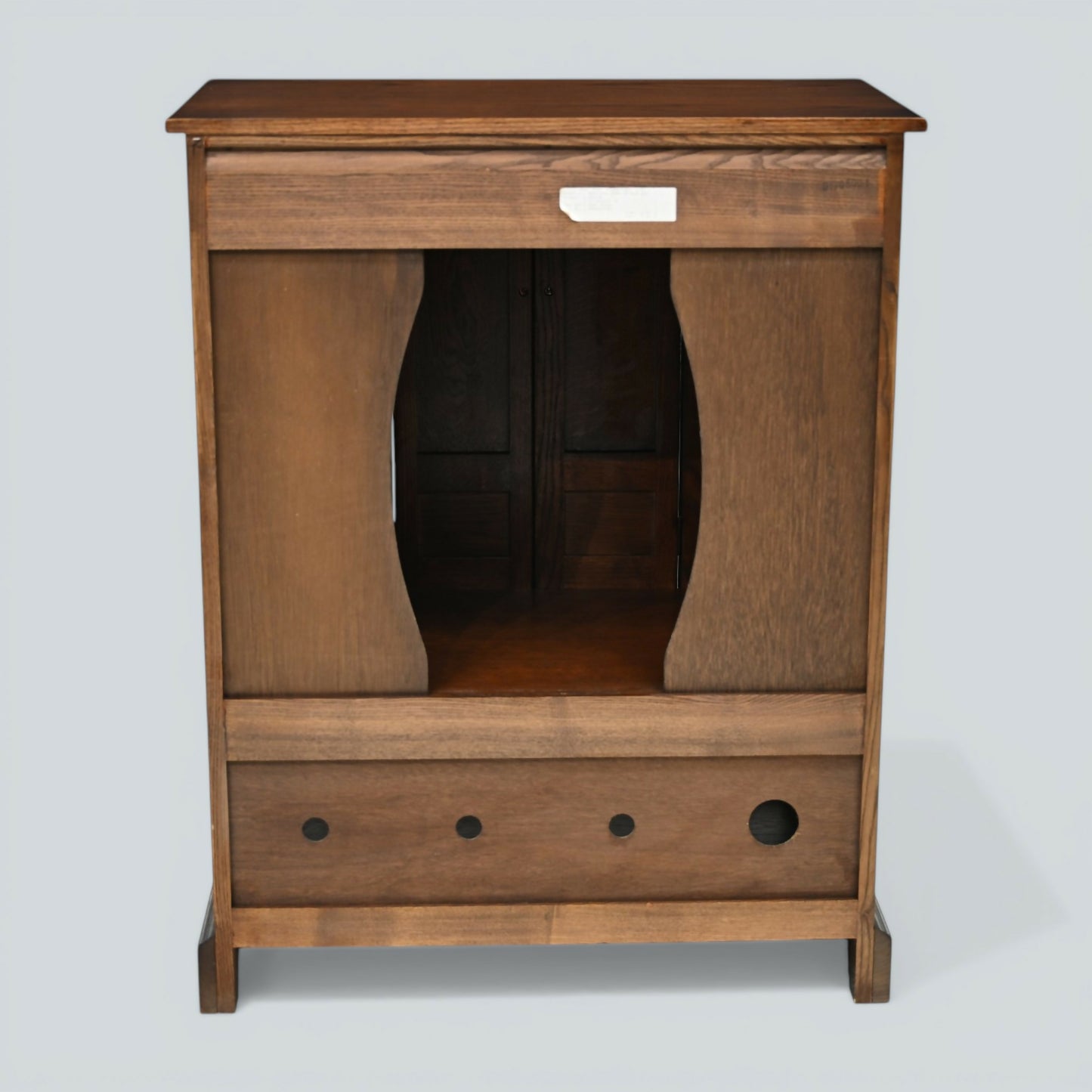 Old Charm TV Video Cabinet Warwick Range Tudor Brown Model 2317 FREE UK Delivery