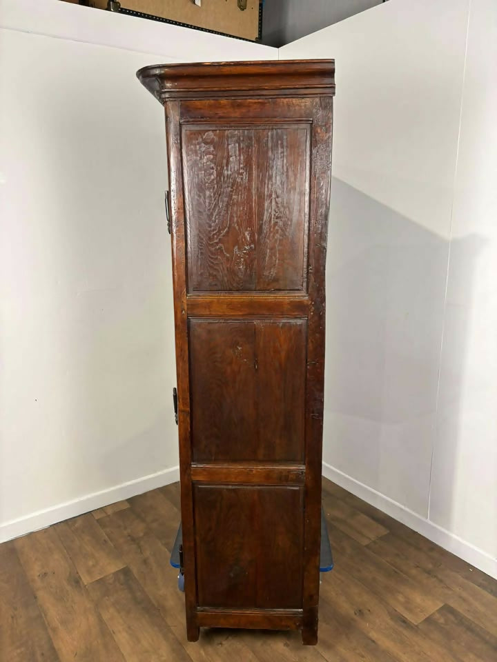 Antique French Carved Oak Wardrobe