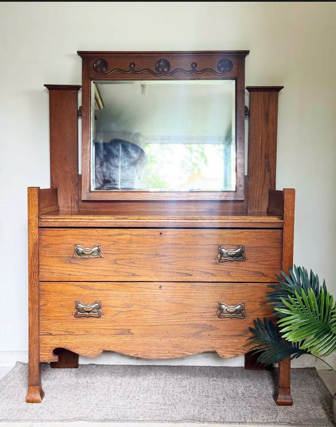 Mid century retro vintage dressing table drawers vanity hallway
