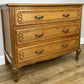 Chest of Drawers Vintage French Louis Oak 3 Drawers Carved Cabinet LOT 6254
