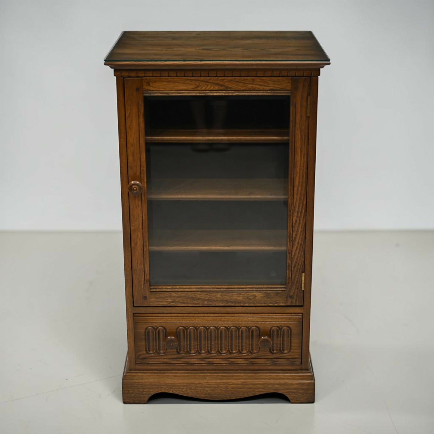 Ercol Hi Fi Cabinet Vinyl Record Player LP Storage Golden Dawn FREE UK Delivery