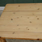 Vintage Pine Farmhouse Dining Table with Drawer on Castors - 6FT