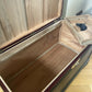 Ottoman. Antique Oriental storage Chest. Black and gold. Handpainted.