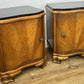 Pair of Bedside Tables Antique French Art Deco Marble Top Cabinets LOT 6351