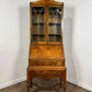 Queen Anne Style Walnut Bureau Bookcase