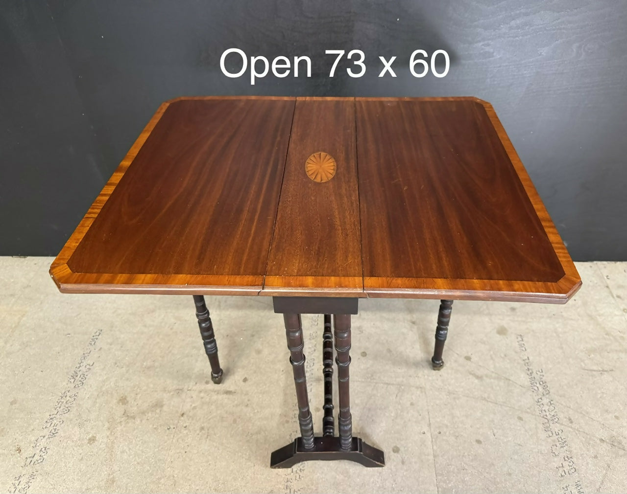Inlaid Edwardian Sutherland Table