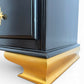 Luxury Black Starburst Chest of Drawers | Solid Wood | Vintage Refurbished Bespoke Furniture