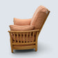 Ercol Piccola Easy Chair Light Orange Upholstery Light Finish FREE UK Delivery*