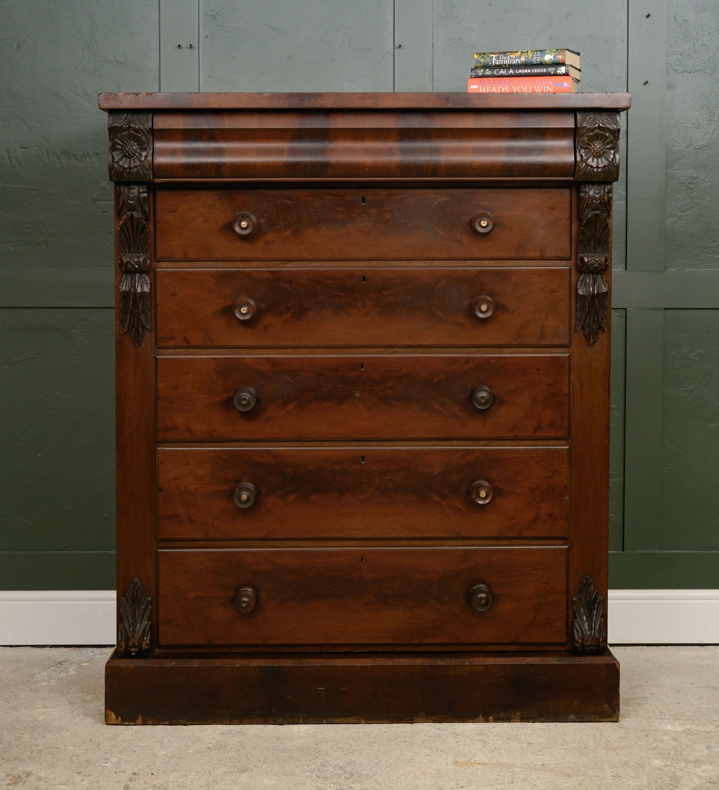 Huge Victorian Mahogany Scotch Chest of Drawers