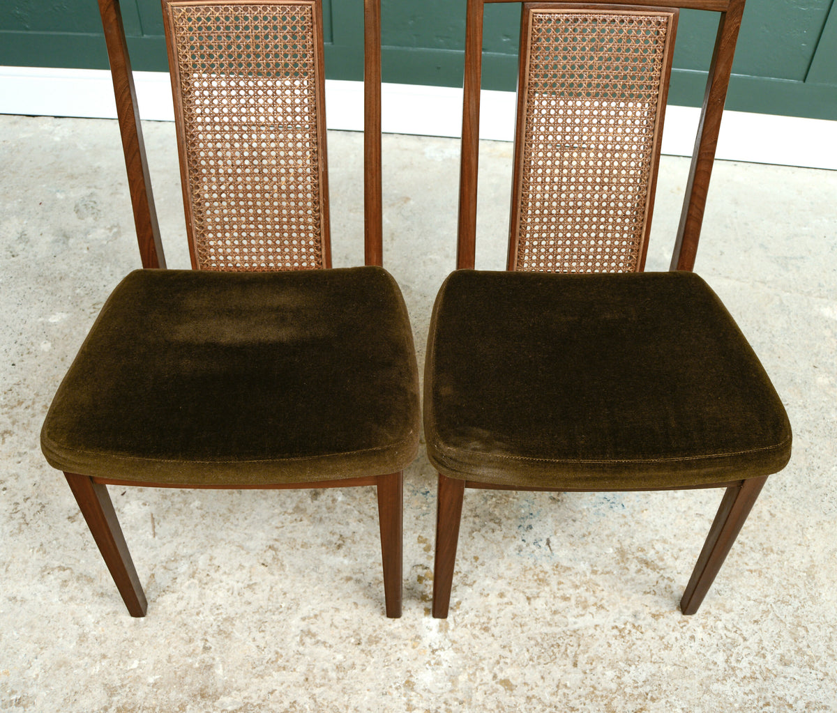 8 x G Plan Cane Bergere Dining Chairs - 1960s - 1970s
