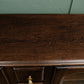 Solid Dark Oak Glazed Bookcase/Display Cabinet with Drawers - Ludwik Styl