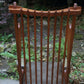 A RUPERT / NIGEL GRIFFITHS CARVED OAK DERBYSHIRE WING BACK LEATHER / ARMCHAIR