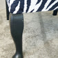 Slipper Chair. Accent Chair, Mid-century, Animal Print Velvet. Restored Rebuilt, Reupholstered. Fantastic Condition. Circa 1950sd