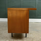 Mid Century Teak Office Desk with Black Top - Danish?