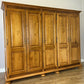 Wardrobe Vintage French Style Five Door Storage Carved Armoire LOT 6518
