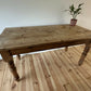 Vintage Farmhouse Dining Table Rustic Large Farmhouse Solid Stripped Pine